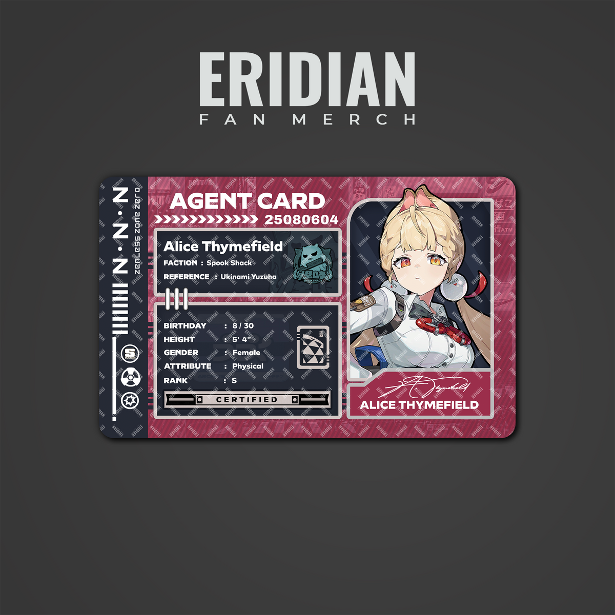 Zenless Zone Zero Agent Card