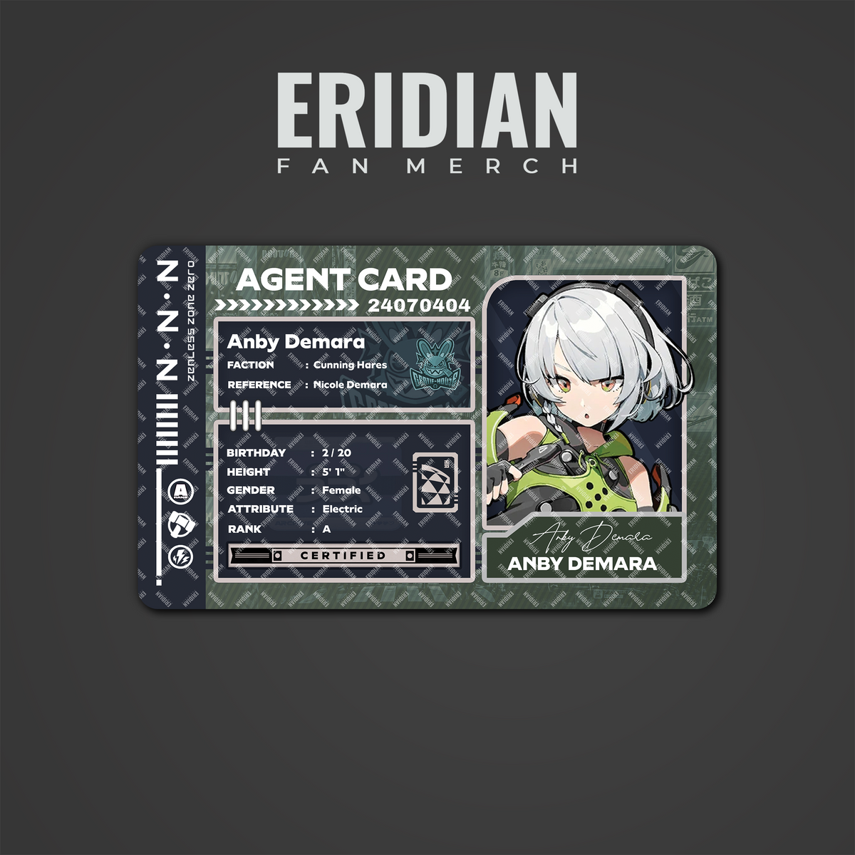 Zenless Zone Zero Agent Card