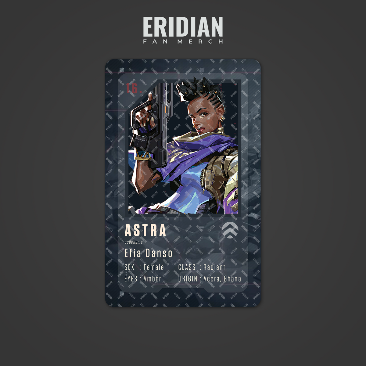 Valorant Agent Number ID Card