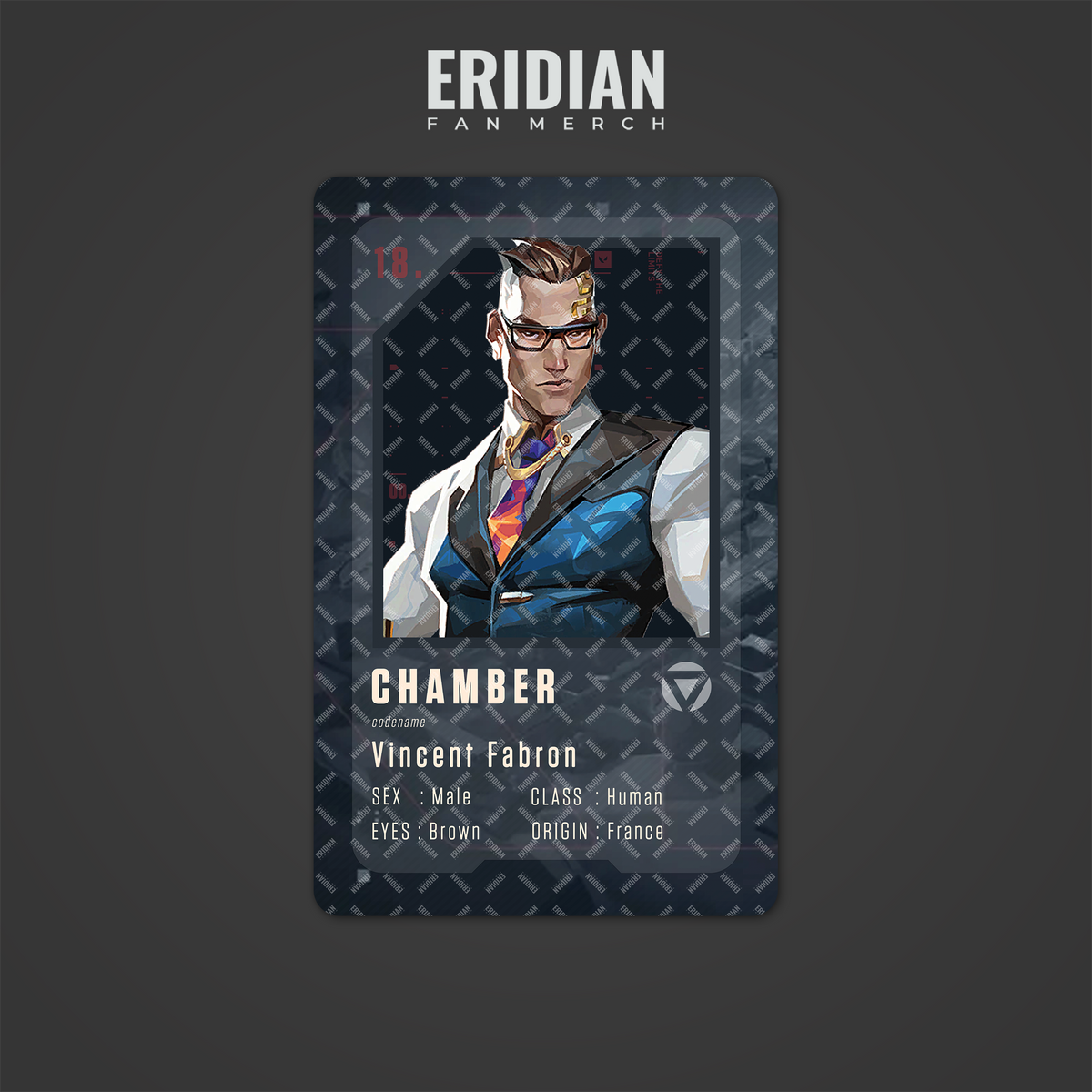 Valorant Agent Number ID Card