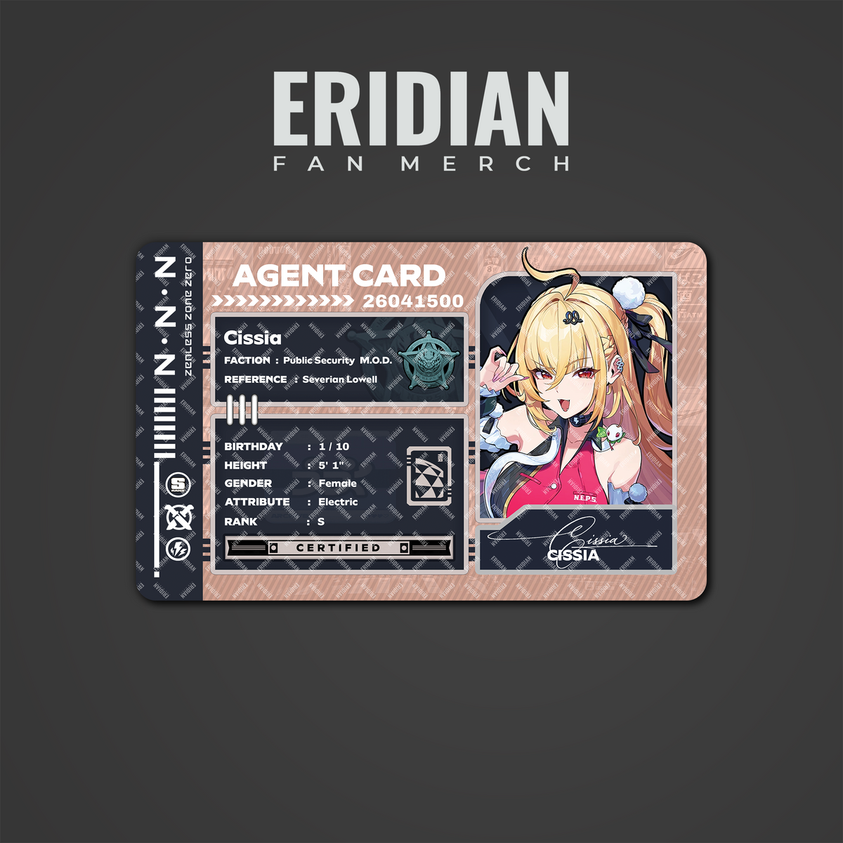 Zenless Zone Zero Agent Card
