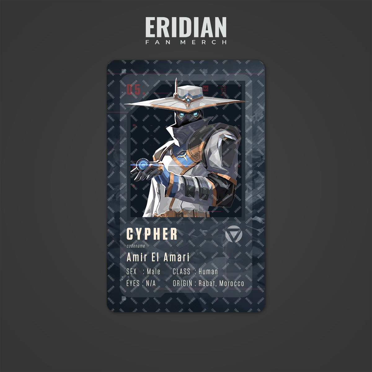 Valorant Agent Number ID Card