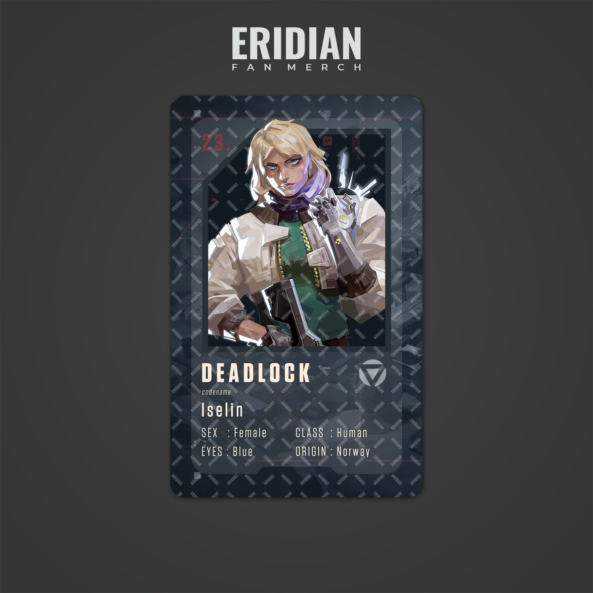 Valorant Agent Number ID Card