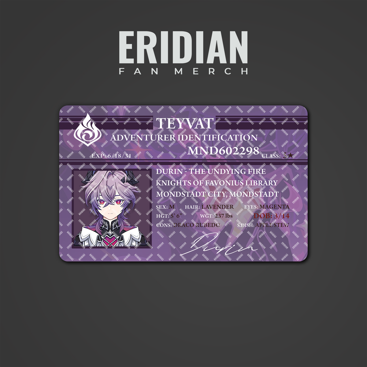 Genshin Impact Adventurer Identification