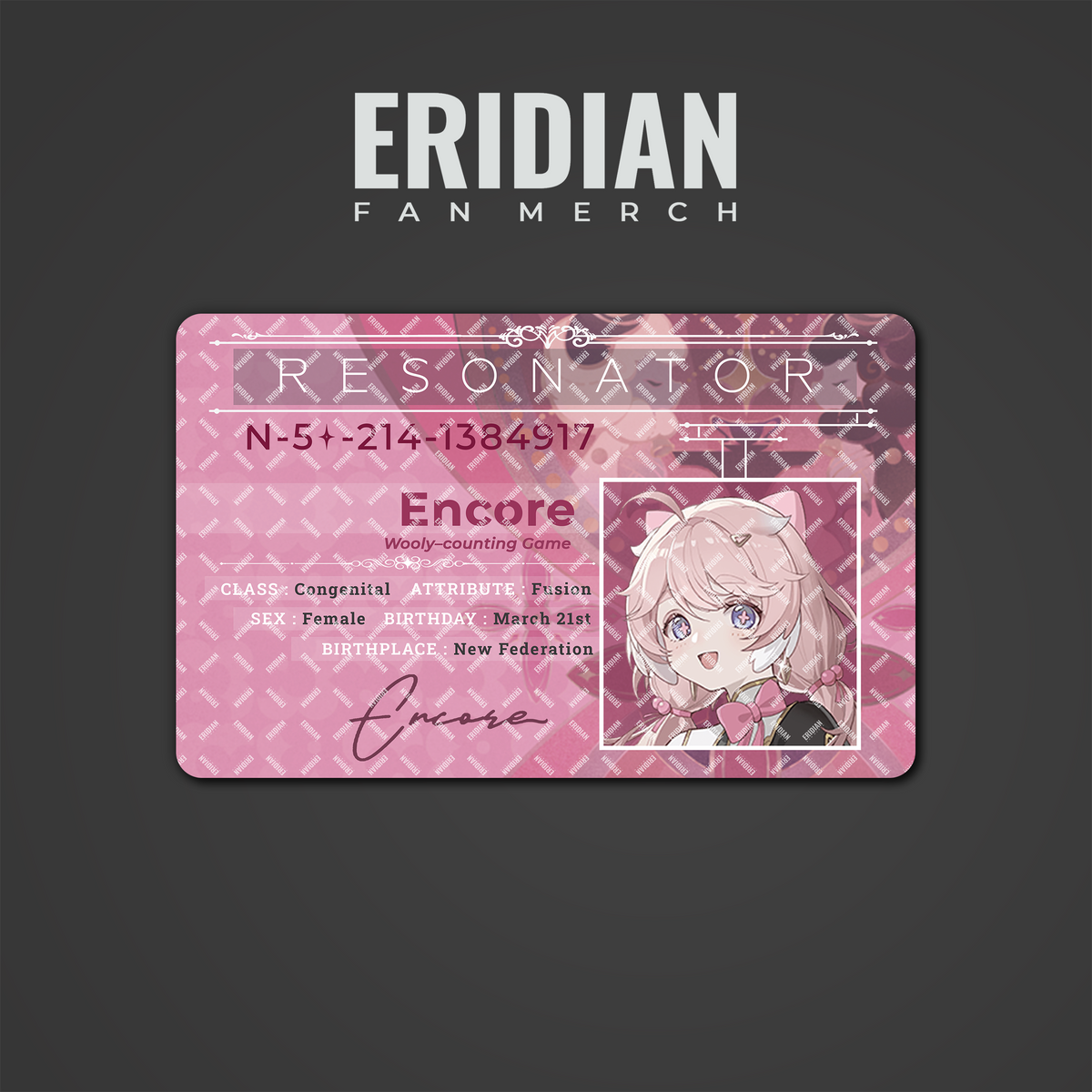 Wuthering Waves Resonator ID Card