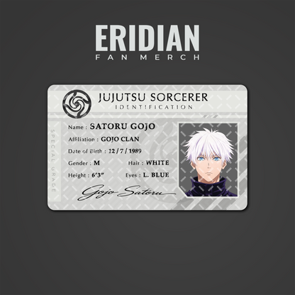 Jujutsu Kaisen Jujutsu Sorcerer Identification Card