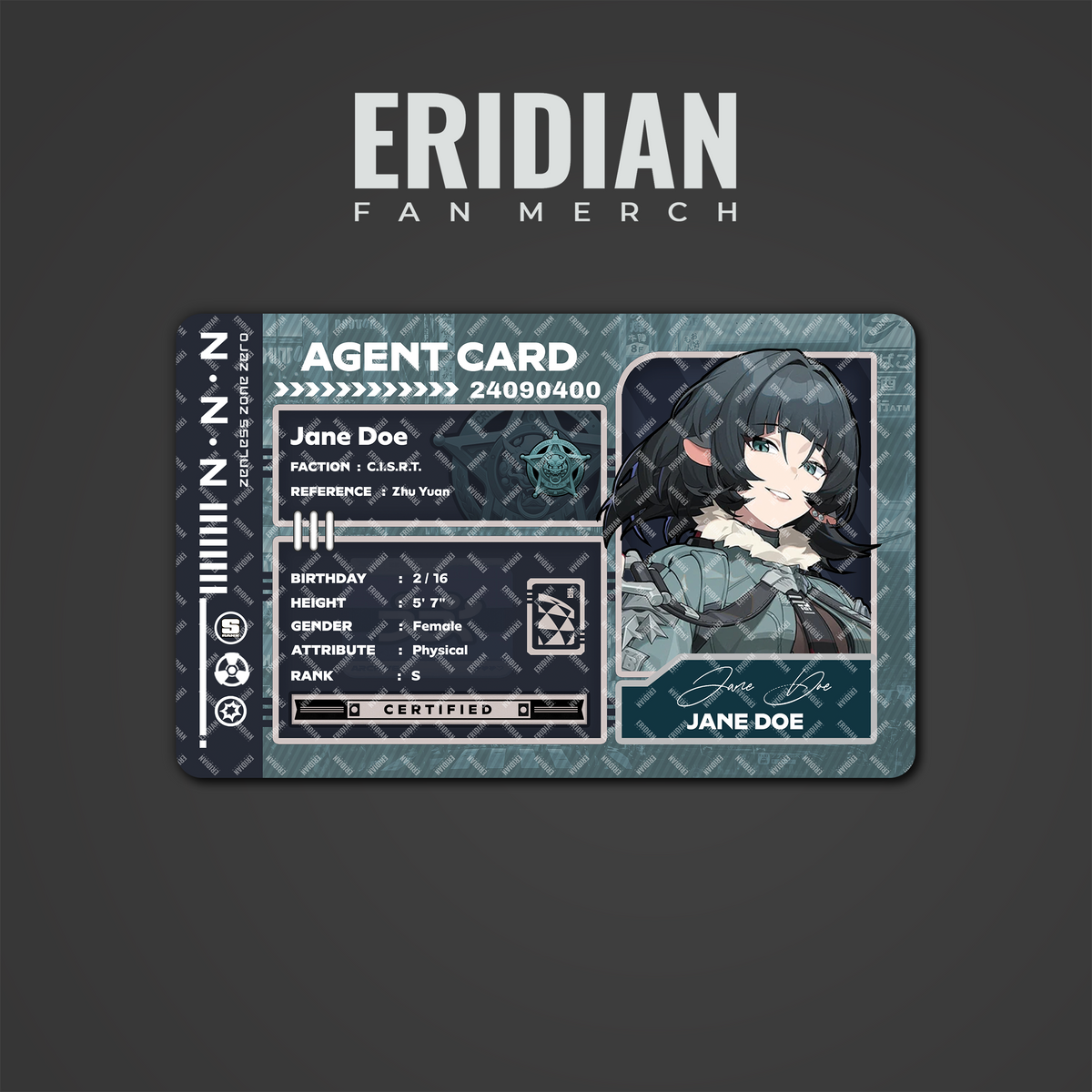 Zenless Zone Zero Agent Card