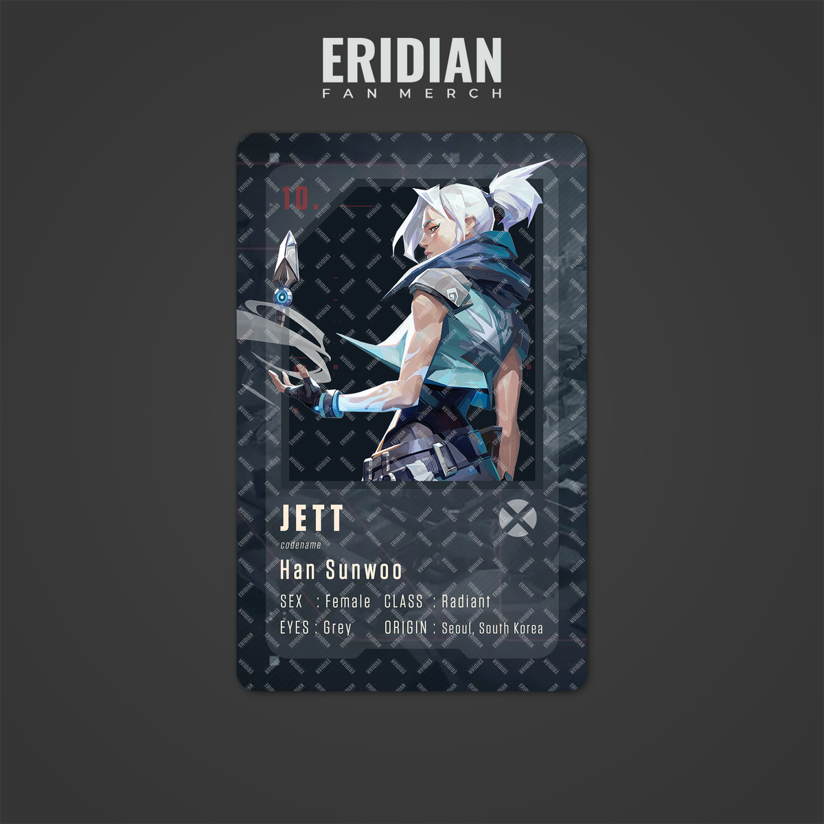 Valorant Agent Number ID Card