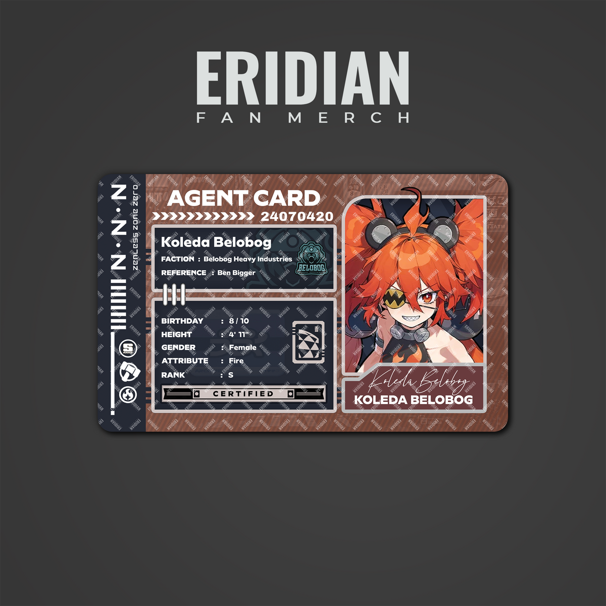 Zenless Zone Zero Agent Card