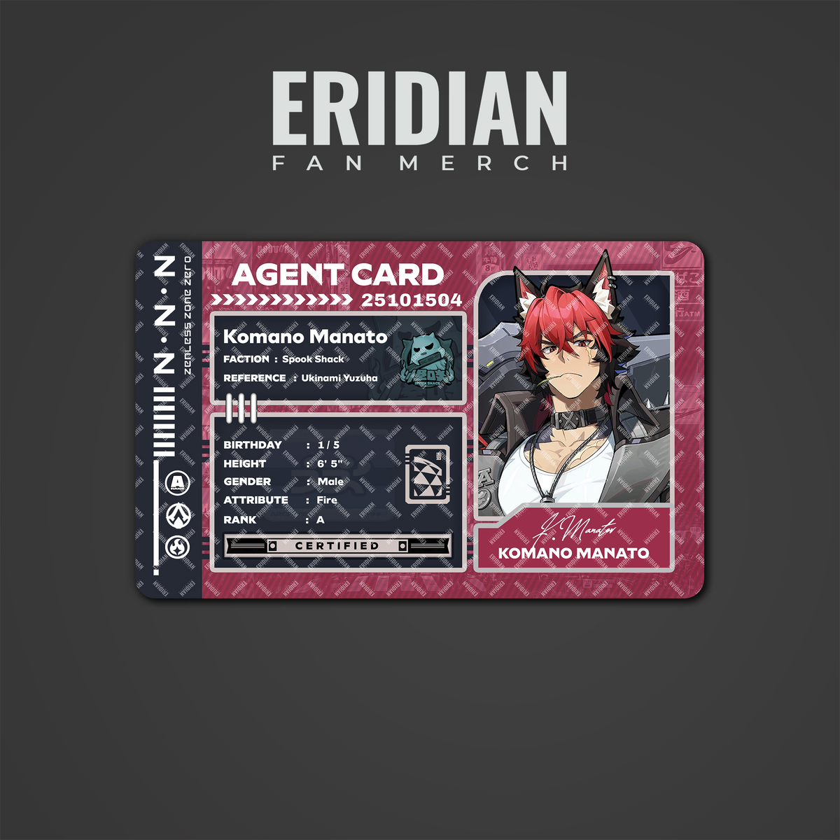 Zenless Zone Zero Agent Card