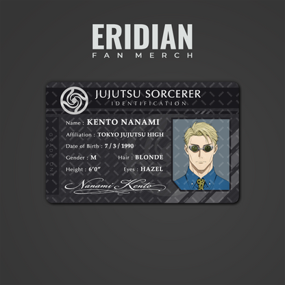 Jujutsu Kaisen Jujutsu Sorcerer Identification Card