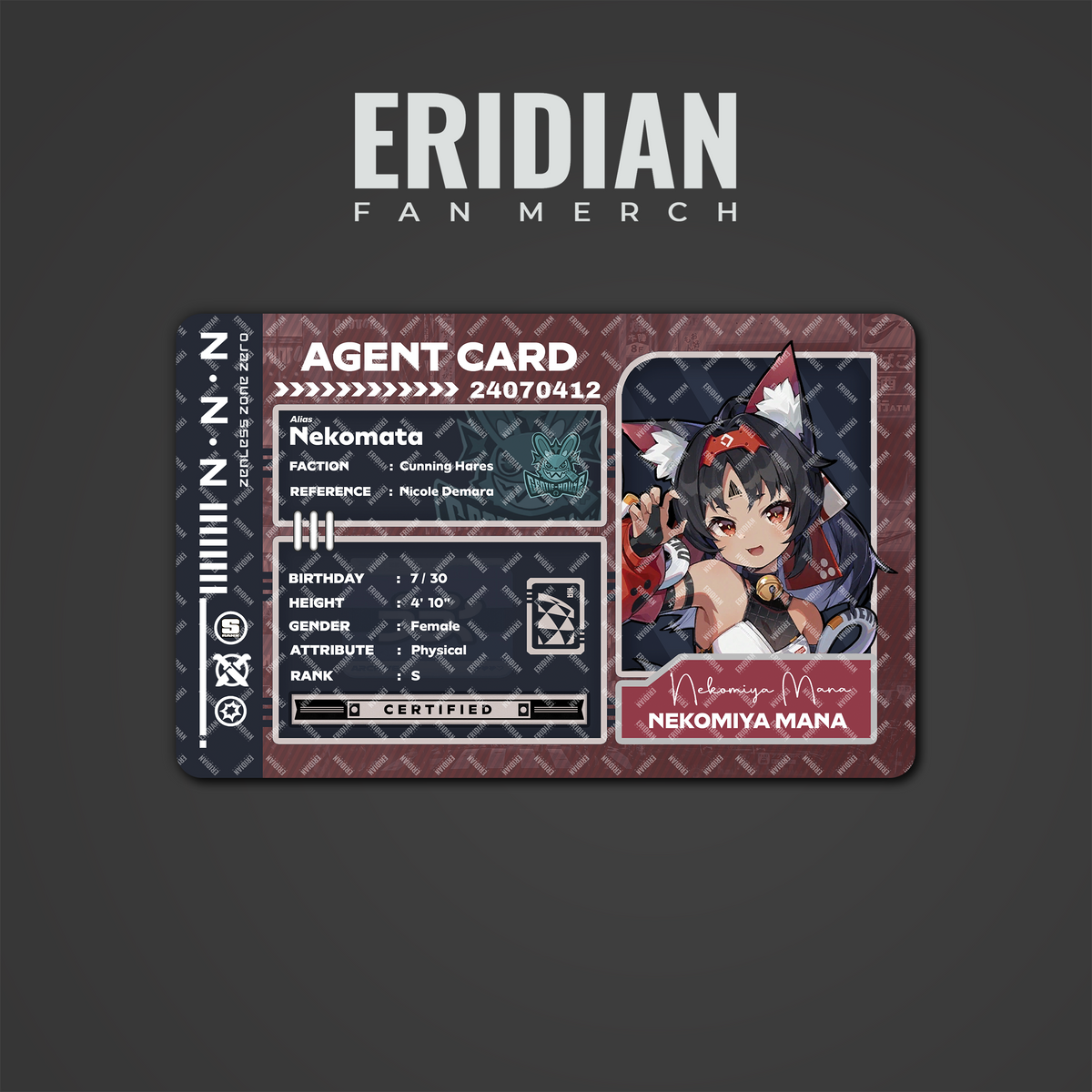Zenless Zone Zero Agent Card