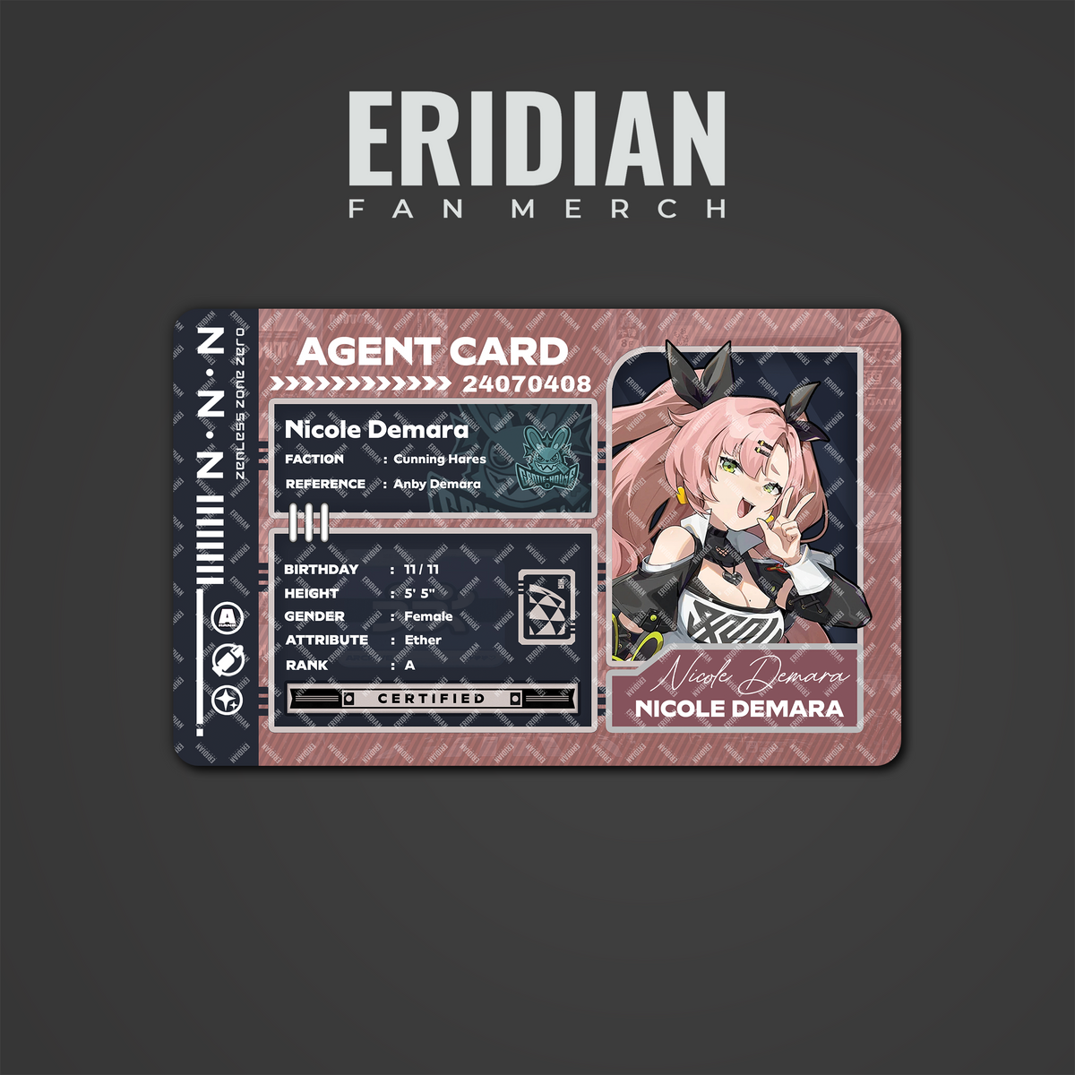Zenless Zone Zero Agent Card