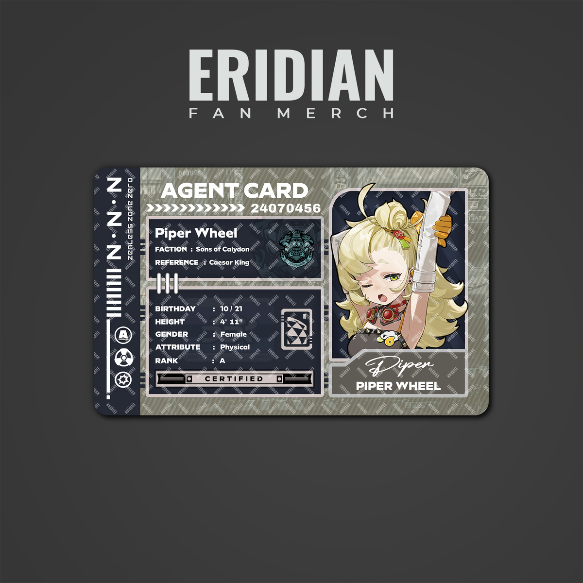 Zenless Zone Zero Agent Card