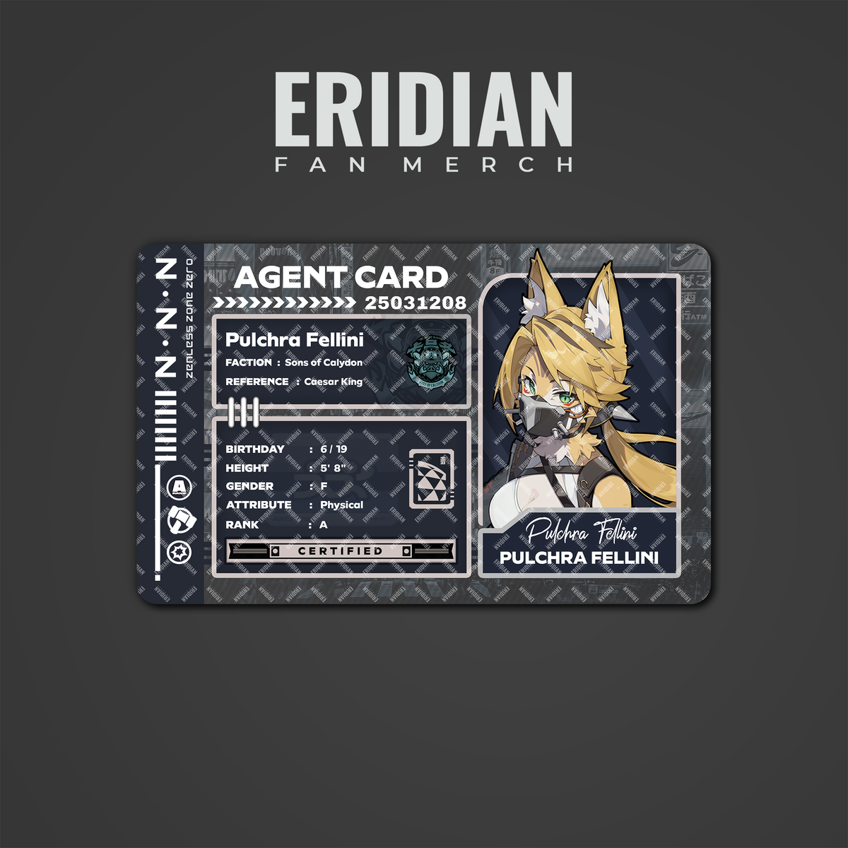 Zenless Zone Zero Agent Card