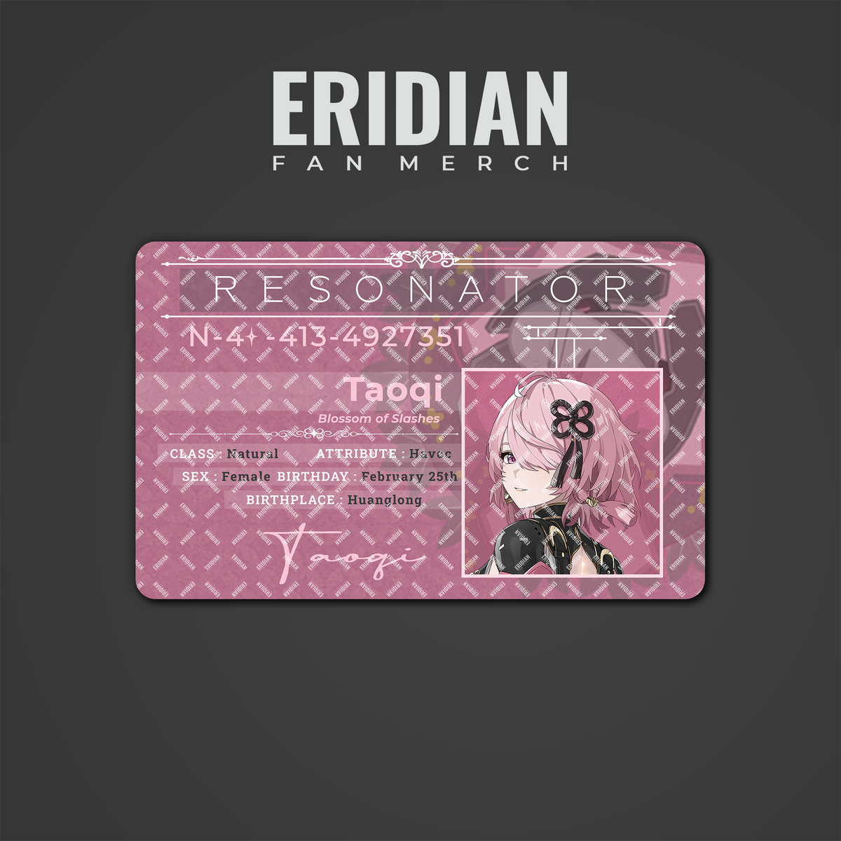 Wuthering Waves Resonator ID Card