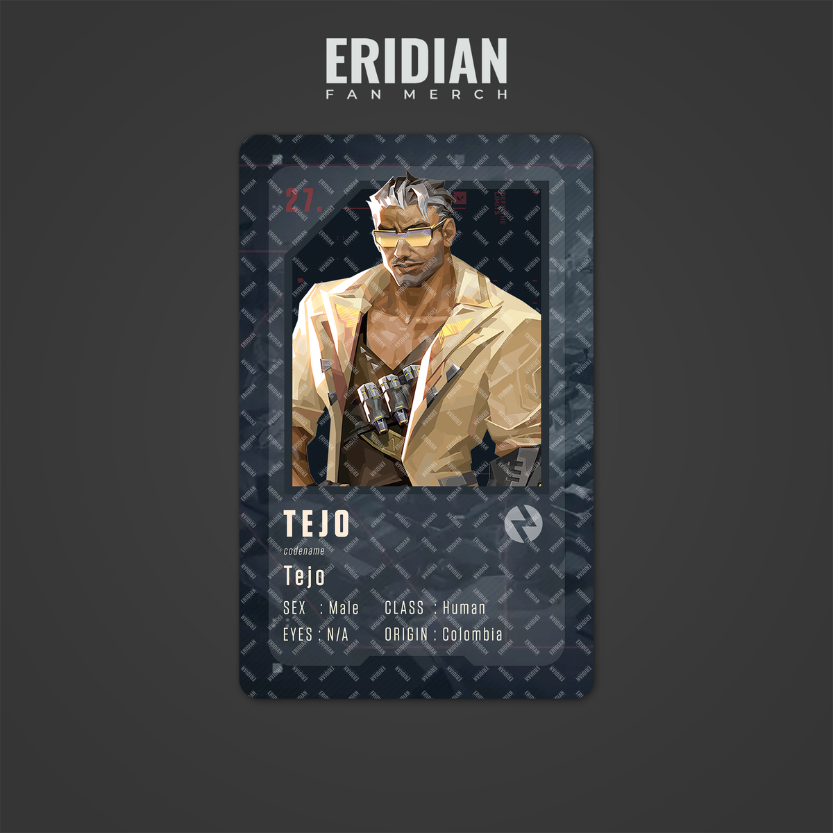 Valorant Agent Number ID Card