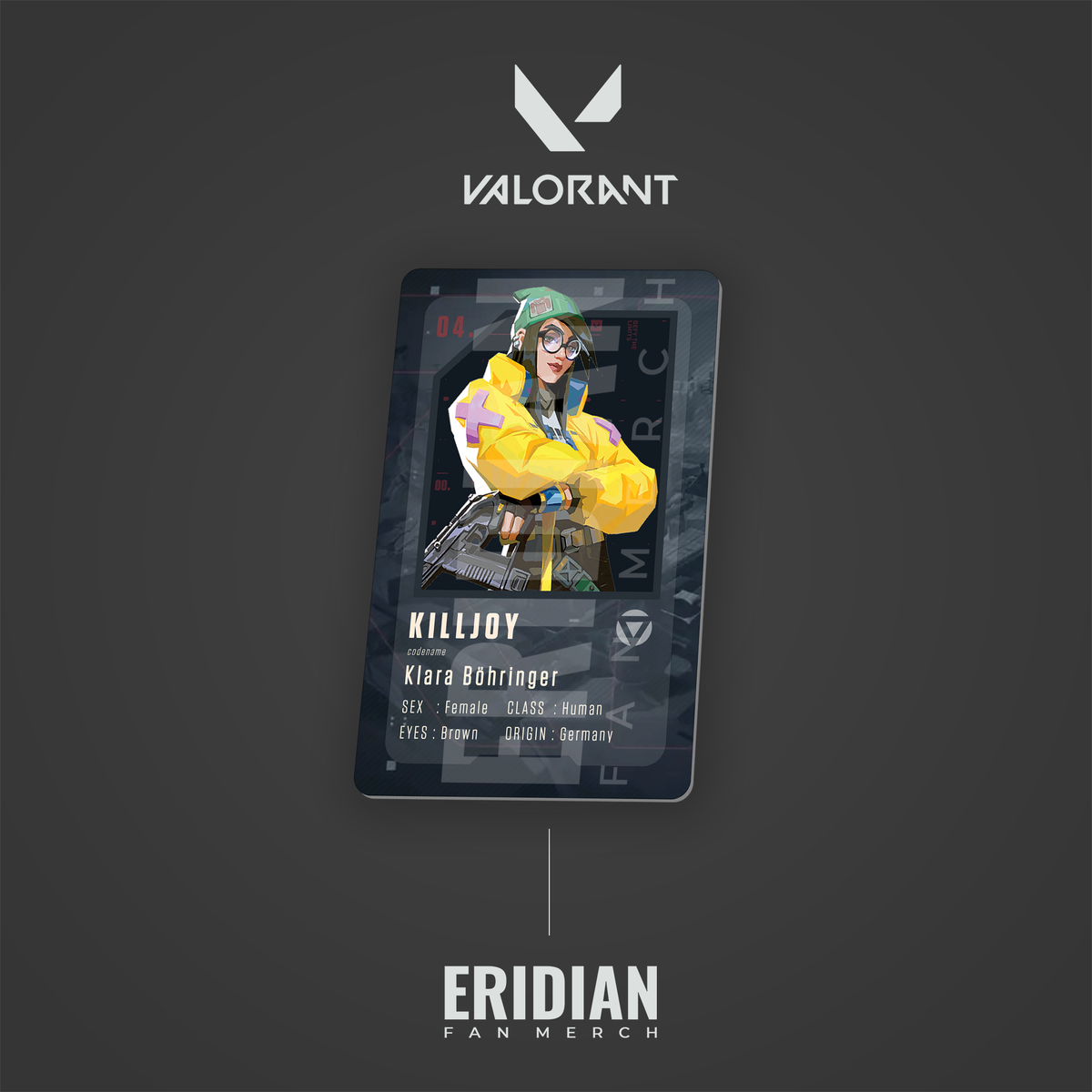 Valorant Agent Number ID Card