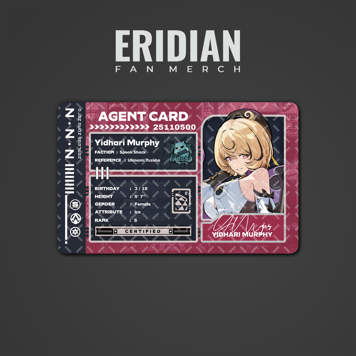 Zenless Zone Zero Agent Card